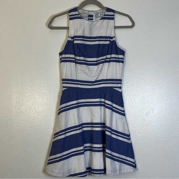 Southern Tide | Nautical stripe blue & white cotton dress Women’s size 0 preppy - Picture 2 of 11